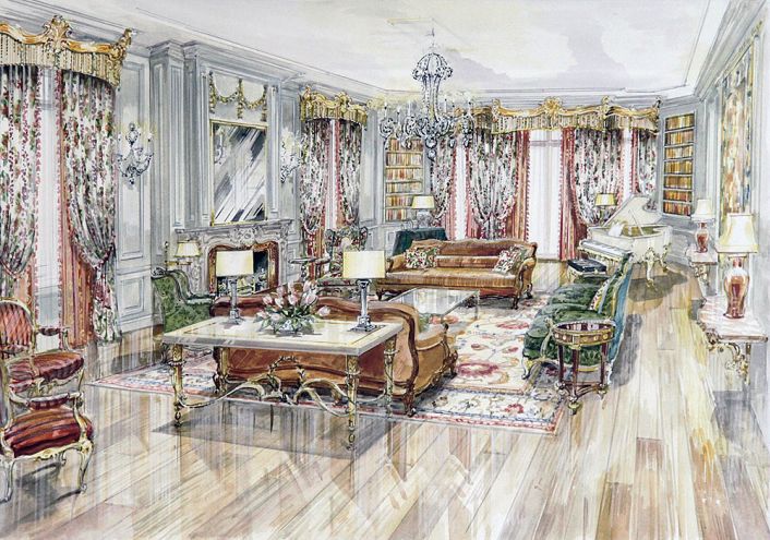 Private Lives Interior Design Portfolio -  Design-studio - Artists translation of designers vision