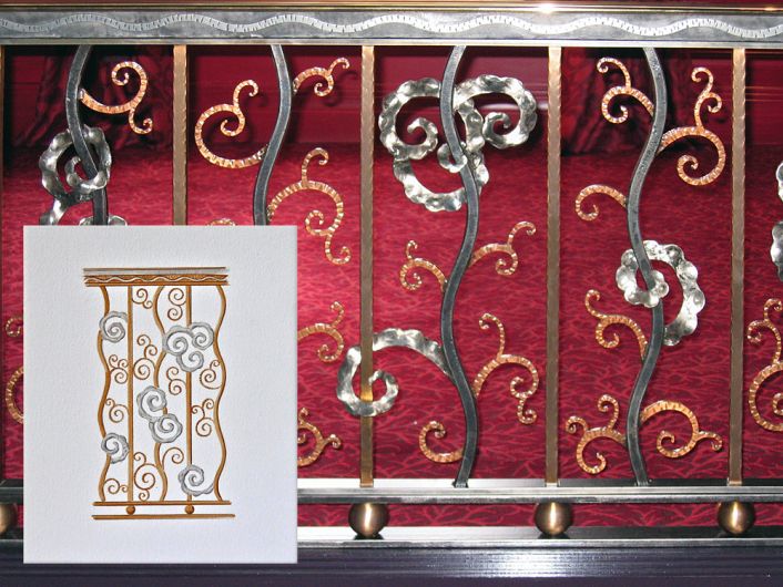 Private Lives Interior Design Portfolio -  Detail - Art deco style balustrade