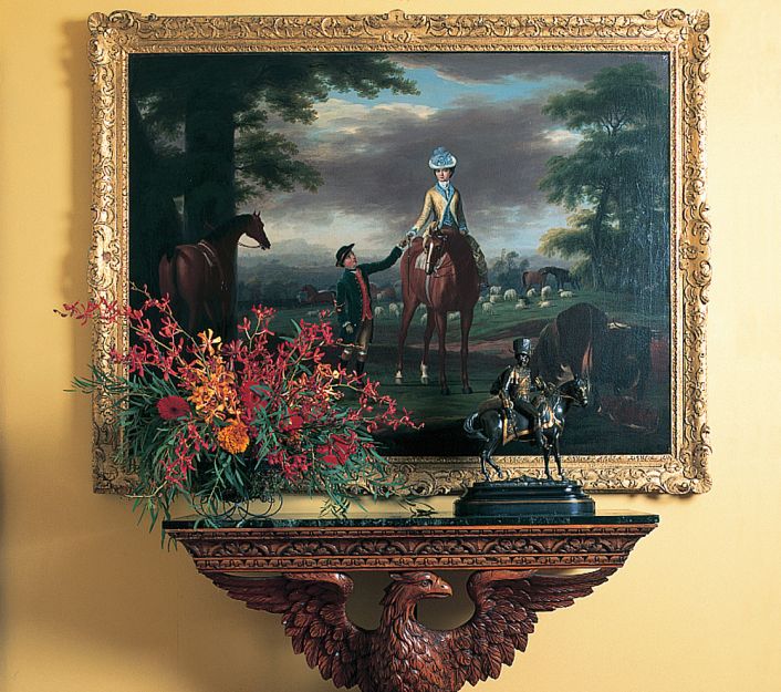 Private Lives Interior Design Portfolio -  Detail - Hall console and painting